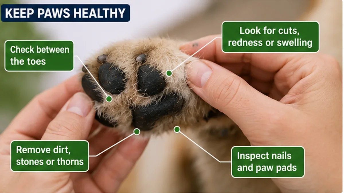 Dog brushing at home
