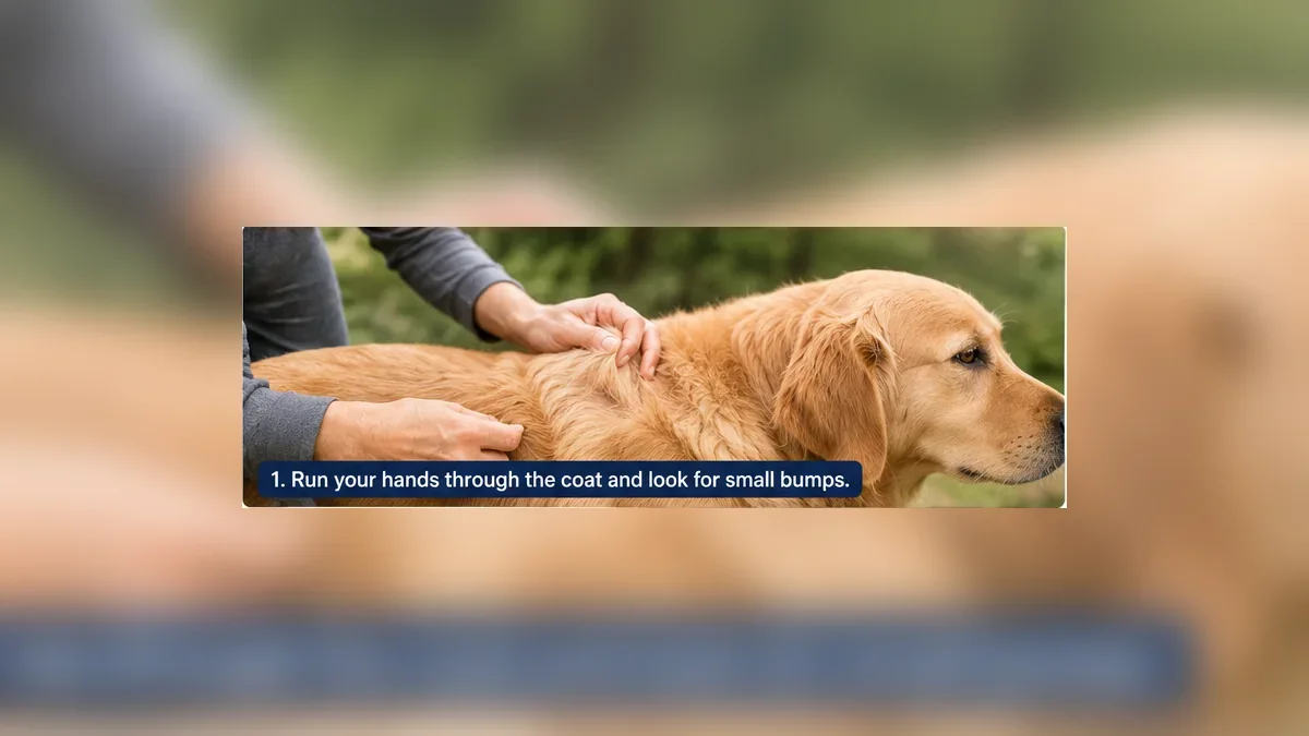 Dog brushing at home