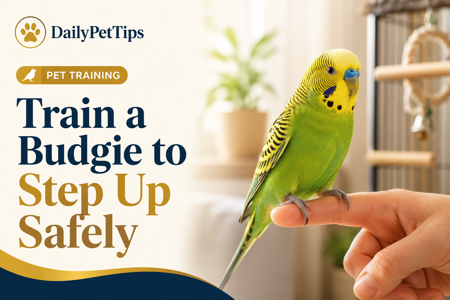 How to Train a Budgie to Step Up Safely