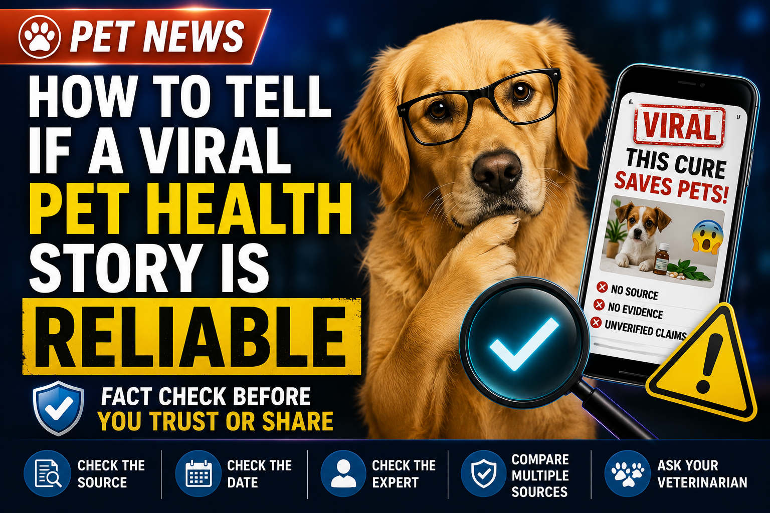How to Tell if a Viral Pet Health Story Is Reliable