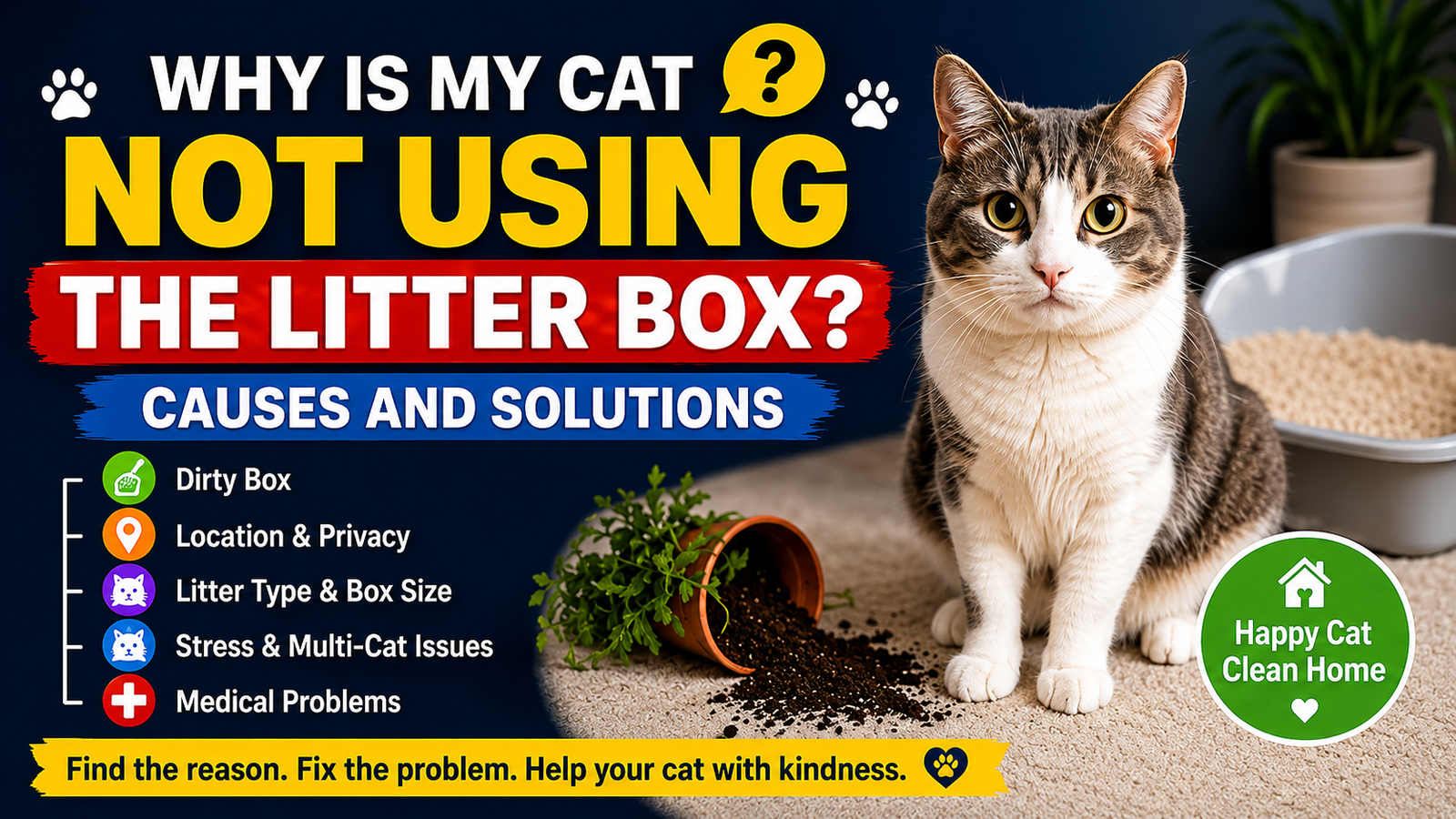 Why Is My Cat Not Using the Litter Box? Causes and Solutions