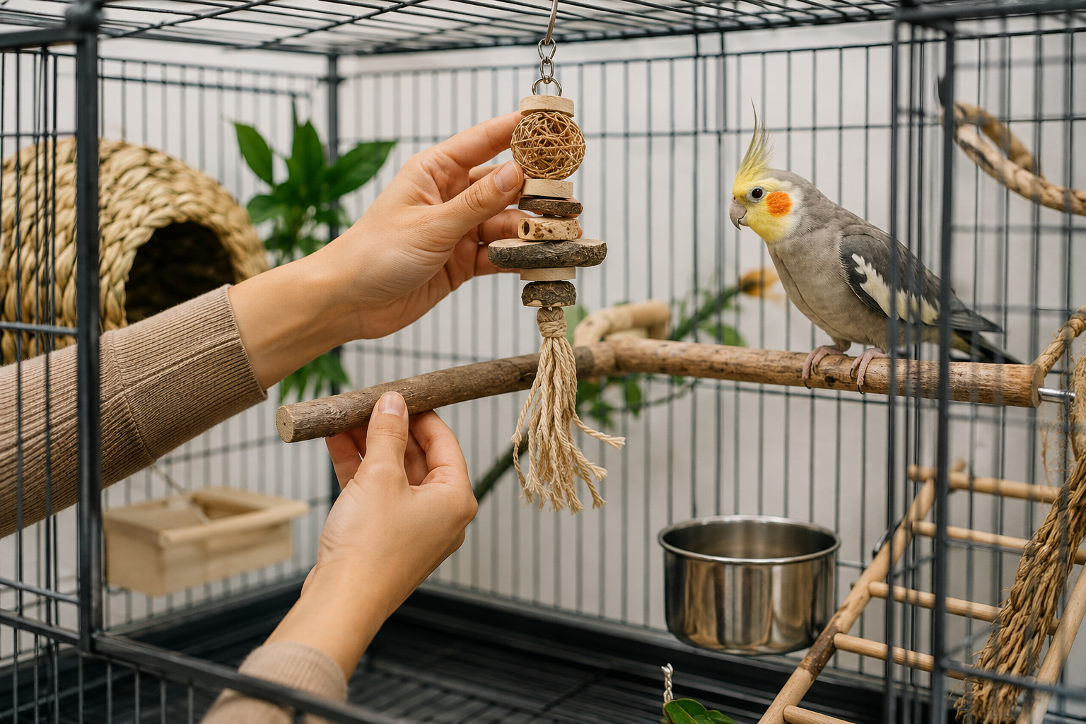 How to Set Up a Safe Bird Cage for a Budgie or Cockatiel