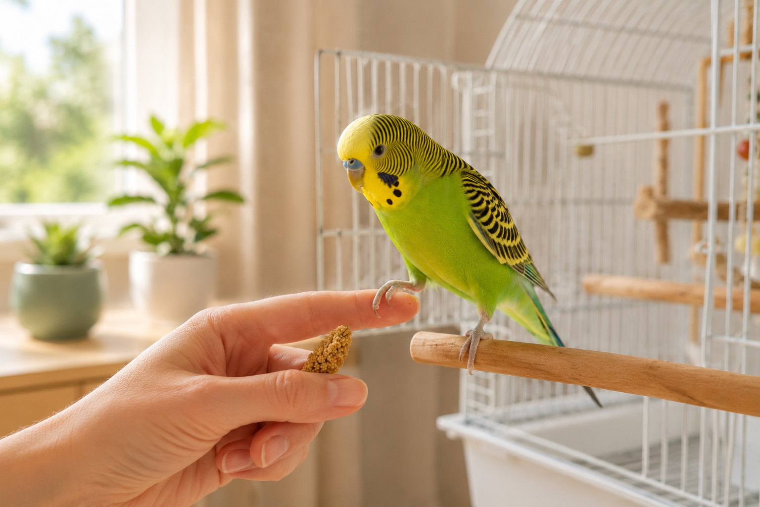 How to Train a Budgie to Step Up Safely