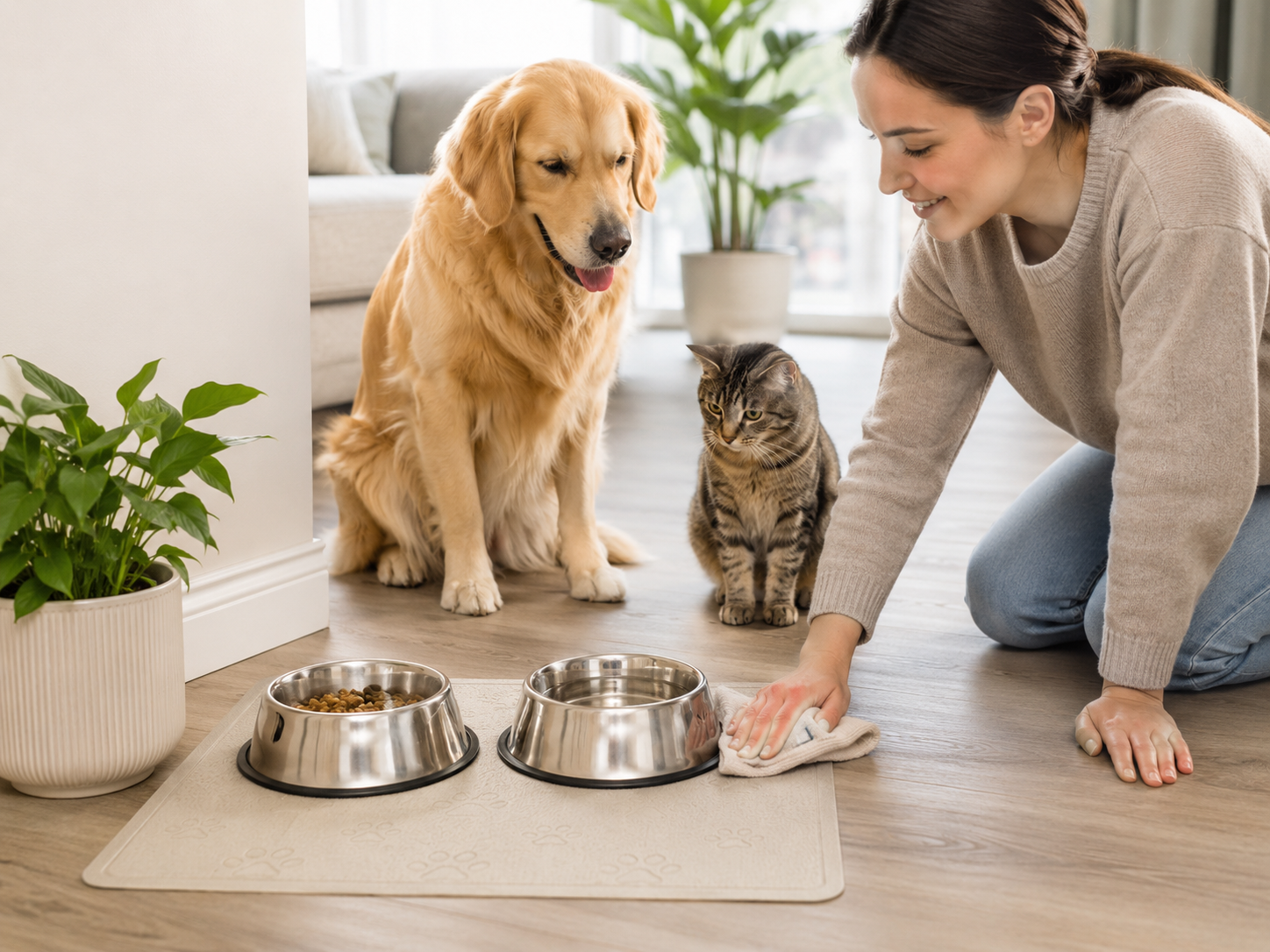 How to Clean Pet Bowls and Feeding Areas Safely