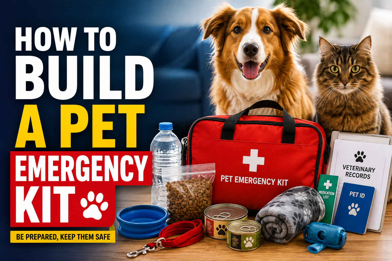 How to Build a Pet Emergency Kit for Dogs and Cats