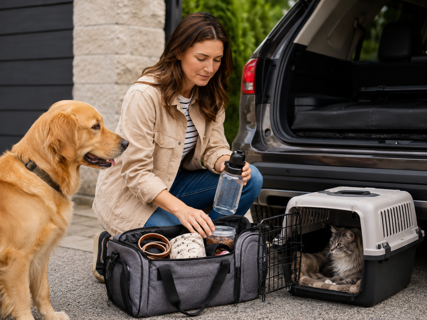How to Travel Safely With a Dog or Cat by Car