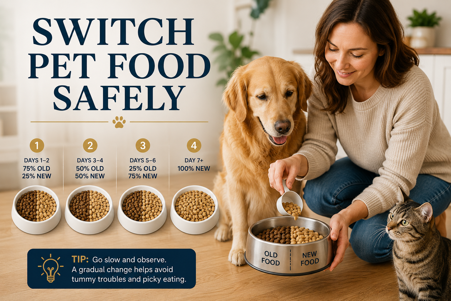 How to Switch Your Pet to a New Food Without Upsetting Their Stomach
