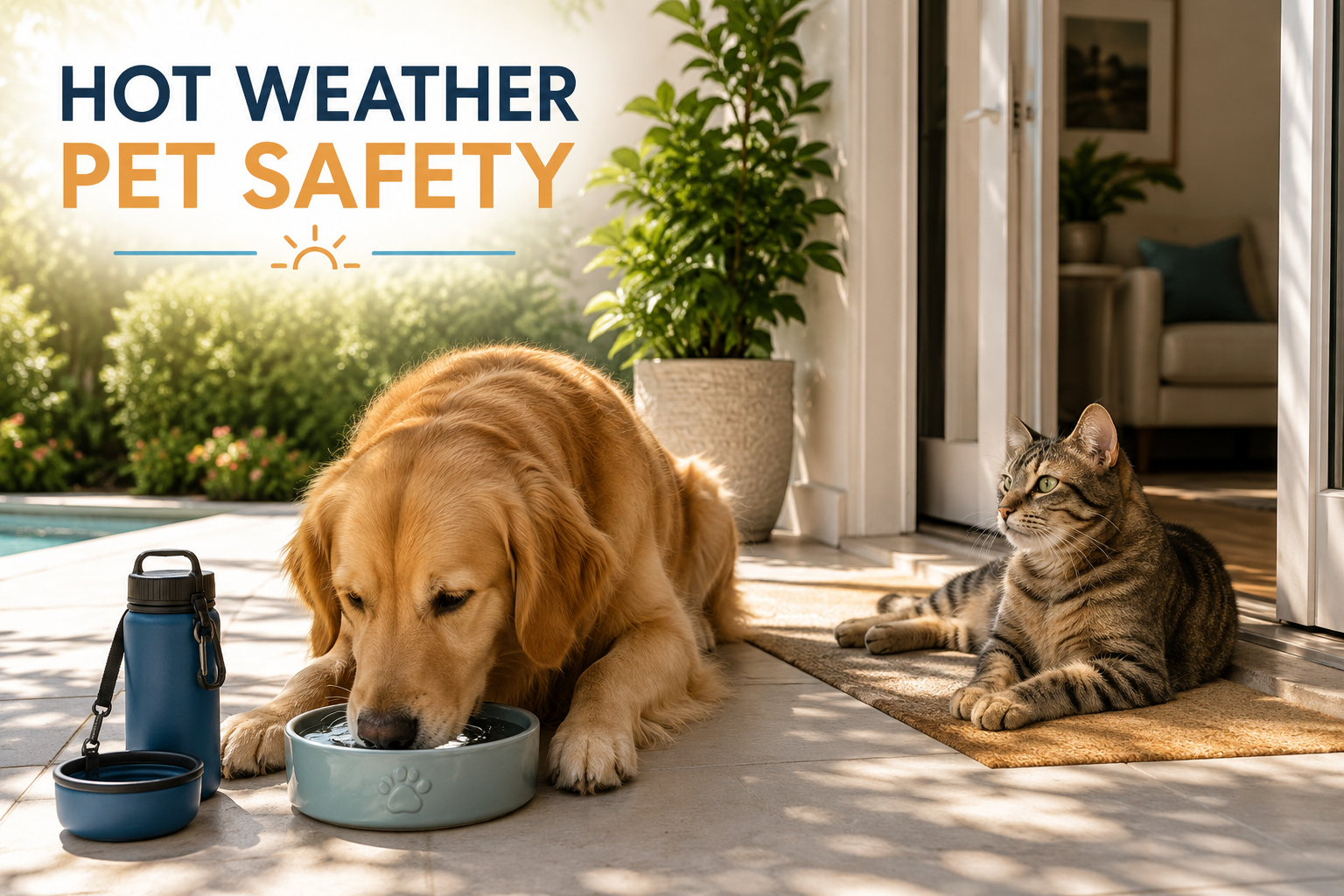 How to Keep Dogs and Cats Safe in Hot Weather