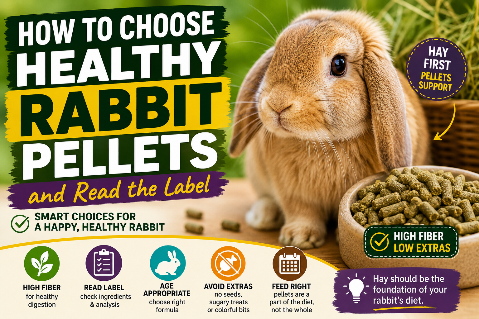 How to Choose Healthy Rabbit Pellets and Read the Label