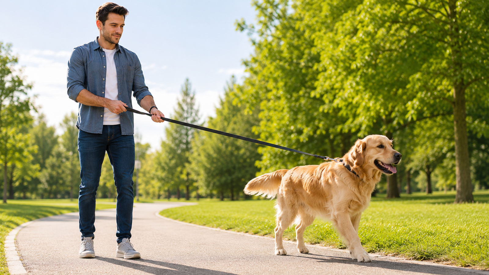 Dog brushing at home