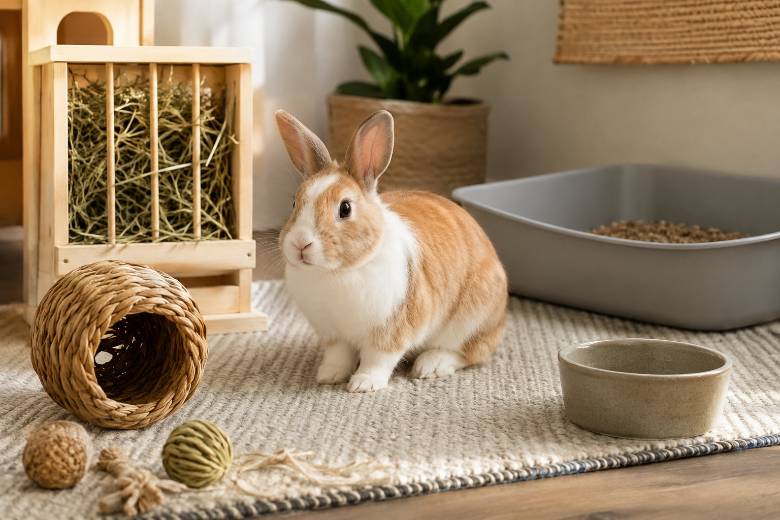 How to Set Up a Safe Indoor Home for a Pet Rabbit