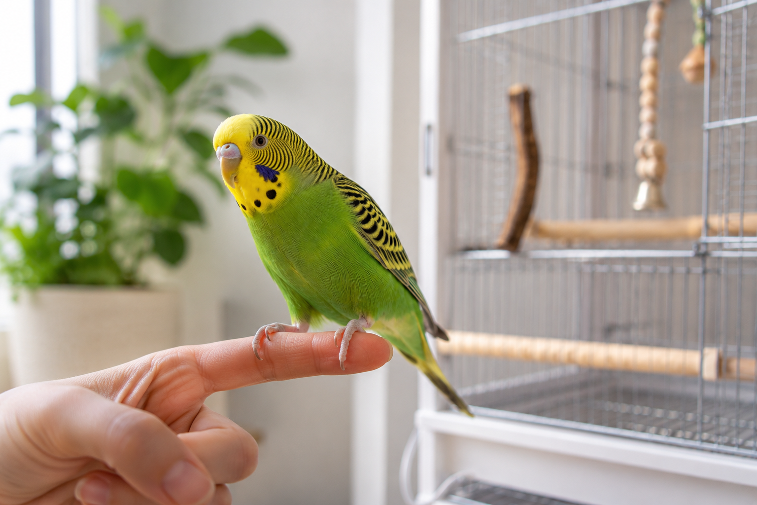 How to Train a Budgie to Step Up Safely