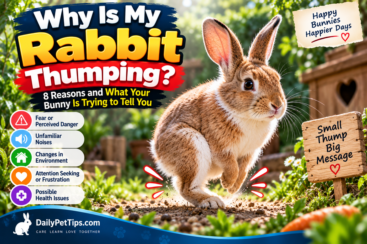 Why Is My Rabbit Thumping? 8 Reasons and What Your Bunny Is Trying to Tell You