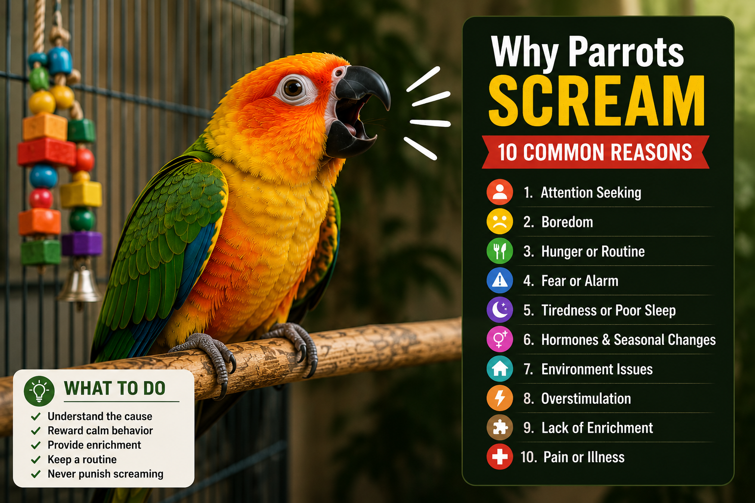 why Does My Parrot Scream So Much